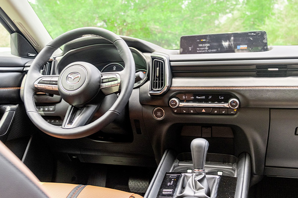 Interior view of the 2023 Mazda CX-50