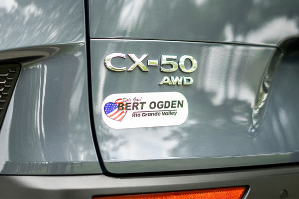 rear sticker view of the 2023 Mazda CX-50