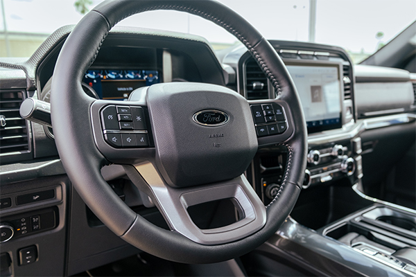 Interior view of a used Ford F-150