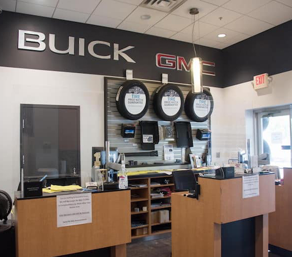 Front desk of the service center