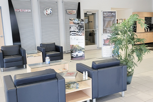 Seating area at Rhinelander GM